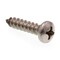 Prime-Line Sheet Metal Screw Self-Tap Pan Head Phil Drive No. 12 X 1in 18-8 Stainless Steel 25PK 9020859 - alternate 1
